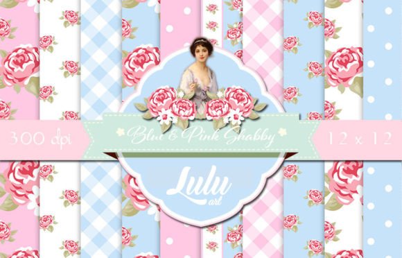 Download Blue and Pink Shabby - Blue and pink Collection