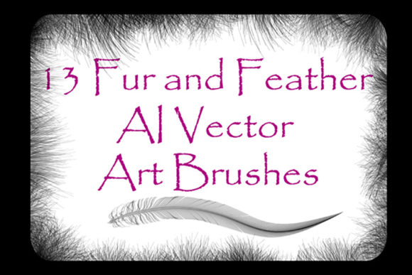 Download Fur and Feather Illustrator Brushes - Illustrator Collection