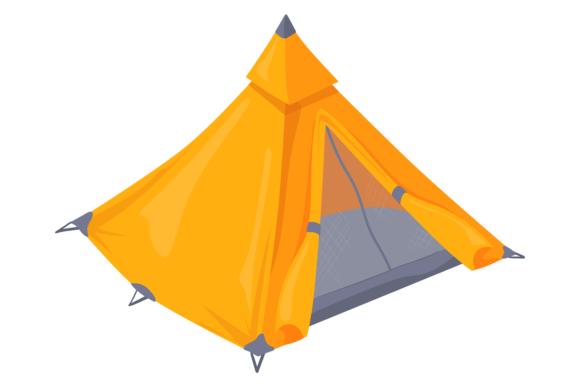 Download Camping Tent Icon. Tourist Outdoor Carto - Tourist Collection