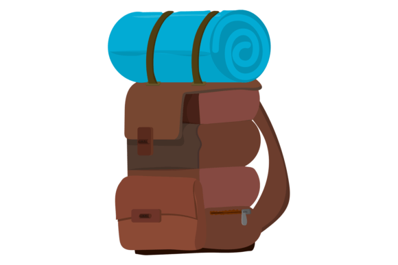 Download Tourist Backpack with Rolled Sleeping Ba - Tourist Collection