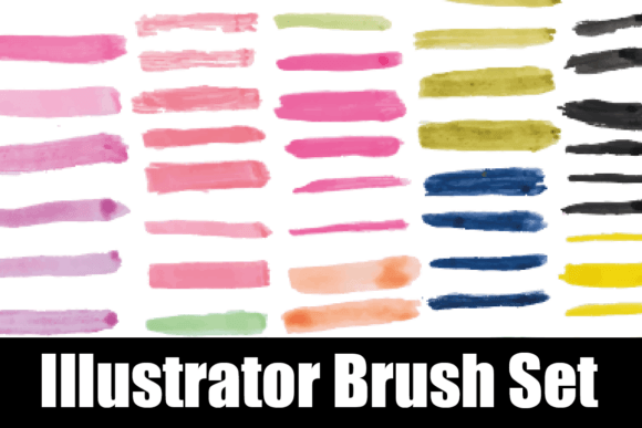 Download Watercolor Illustrator Brush Set - Illustrator Collection
