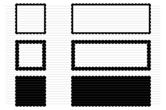 Download Scalloped Square SVG Png Scallop Frame - Frame Collection