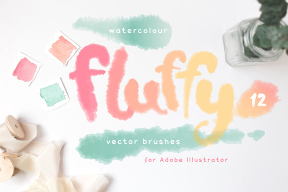 Download Fluffy Brushes for Illustrator - Illustrator Collection