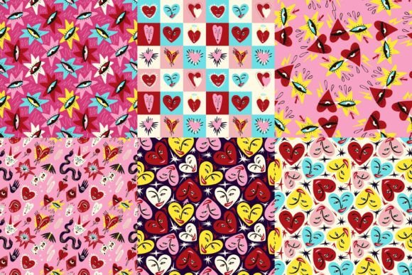 Download Valentine's Day Cartoon Patterns - Premium Resources