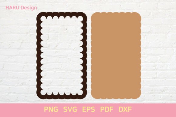 Download Scallop Shape Rectangle Frame Sign - Frame Collection