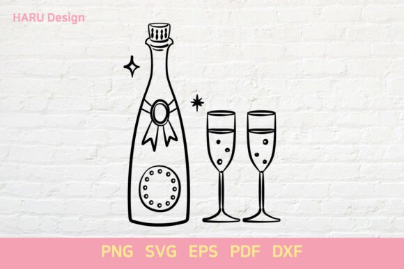 Download HandDrawn Wedding Item Wine Glass - Wedding Collection